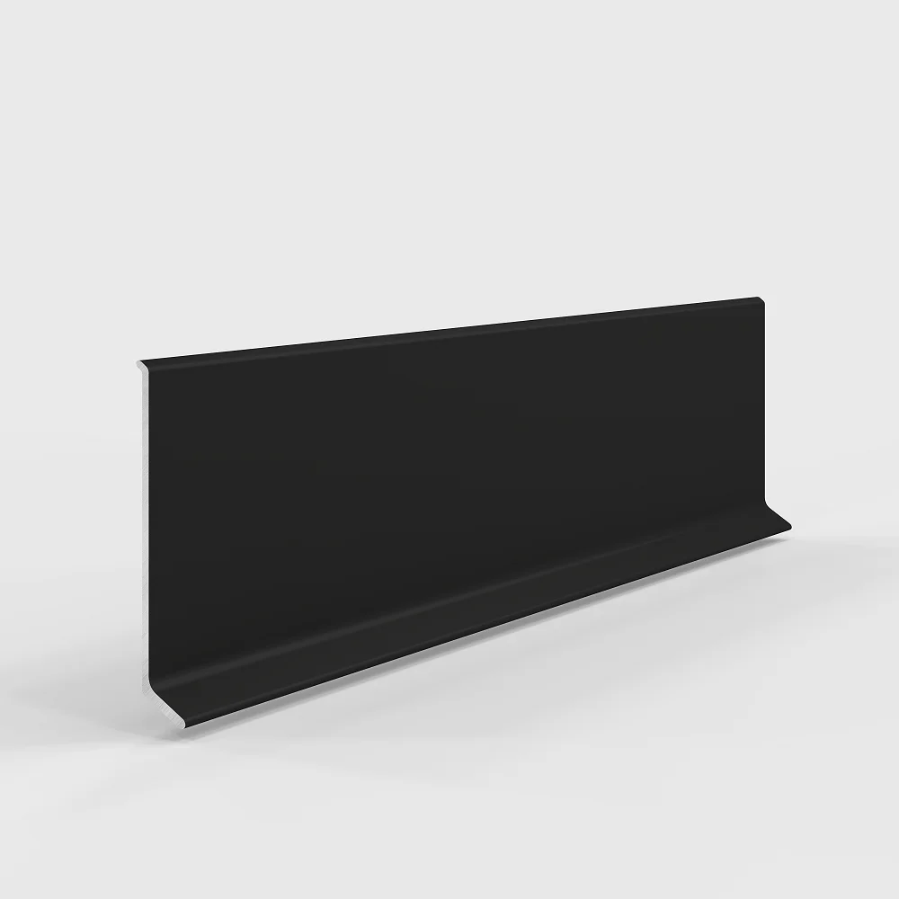 Алюминиевый плинтус Laconistiq Adhesive 80 Чёрный