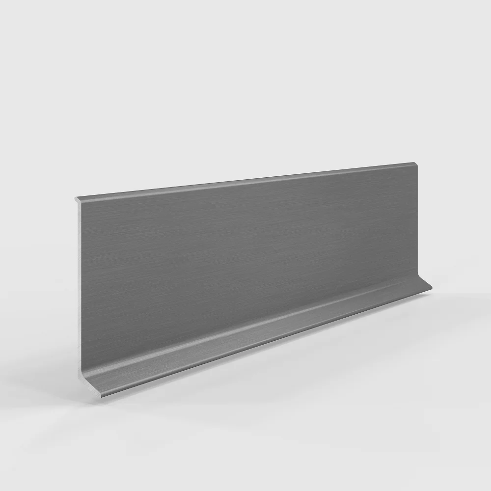 Алюминиевый плинтус Laconistiq Adhesive 60 Серебро