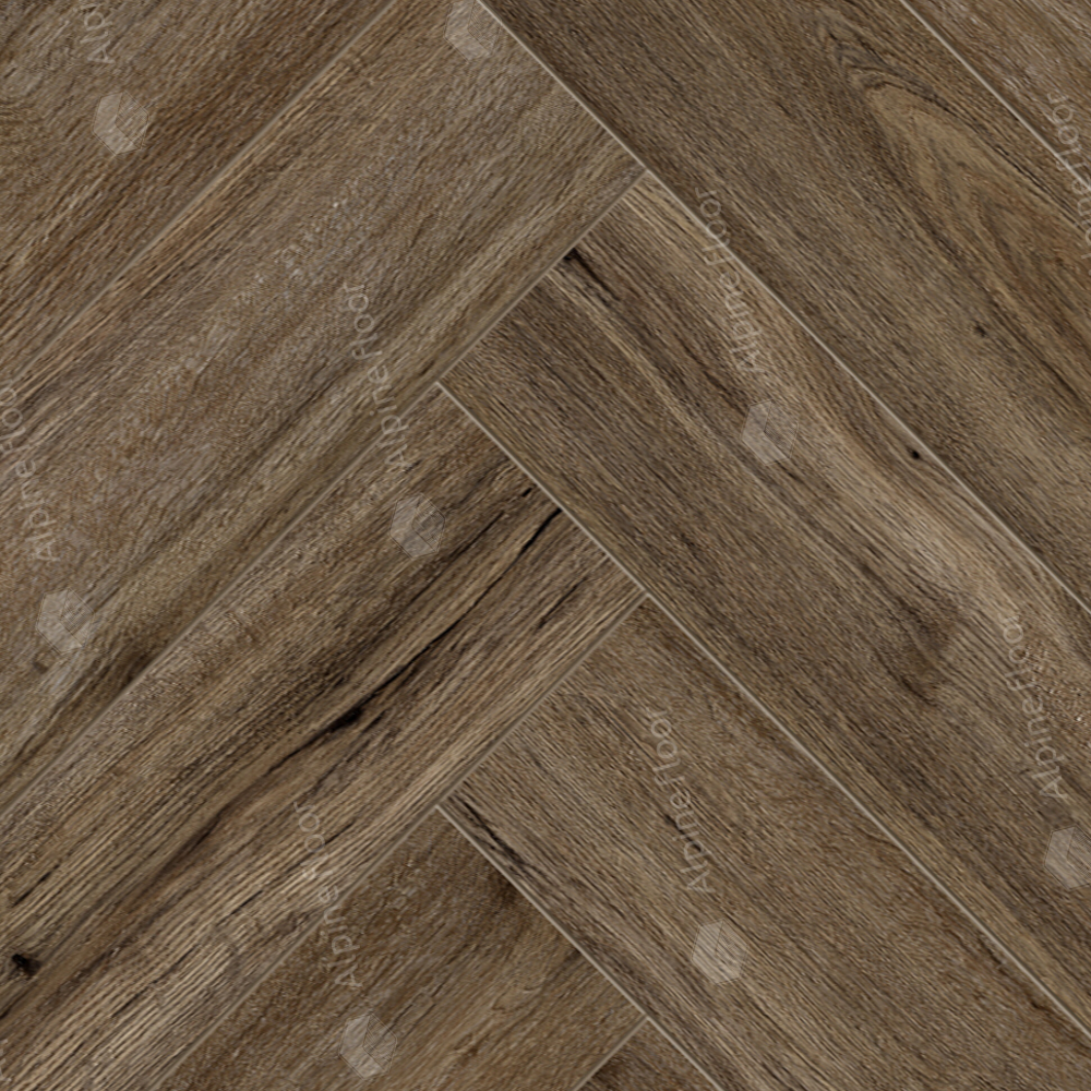 Ламинат 33 класса Alpine floor Herringbone 8 Pro LF102-10 Дуб Бордо