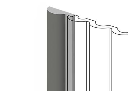 Финишный молдинг LF140A GR17