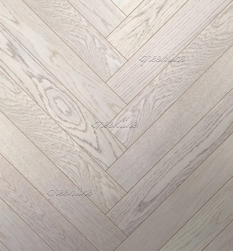 Паркет ёлка Greenline Smart Herringbone 615 дуб ванила