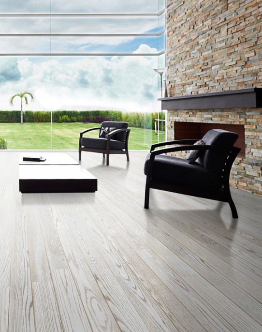 Паркетная доска ДУБ СНЕЖНЫЙ БРАШ