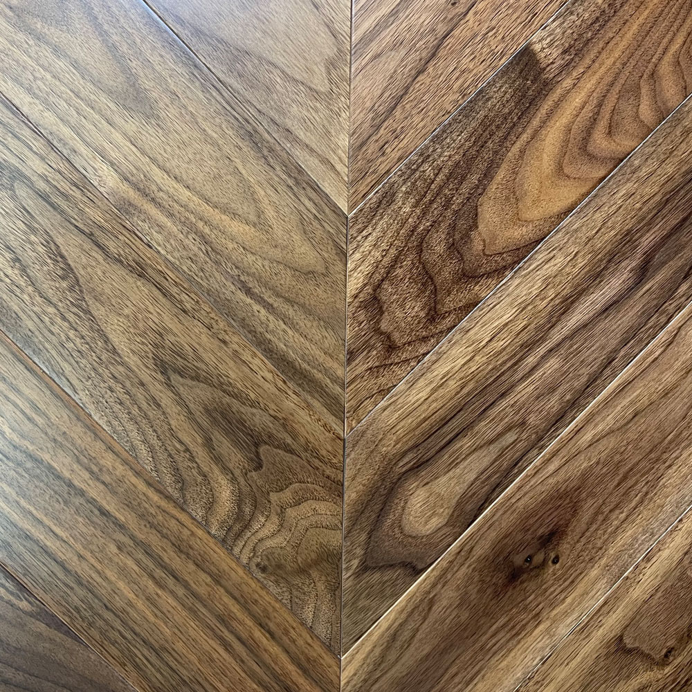 Массивная доска Exotic Wood, Американский орех, Французская елочка, Селект